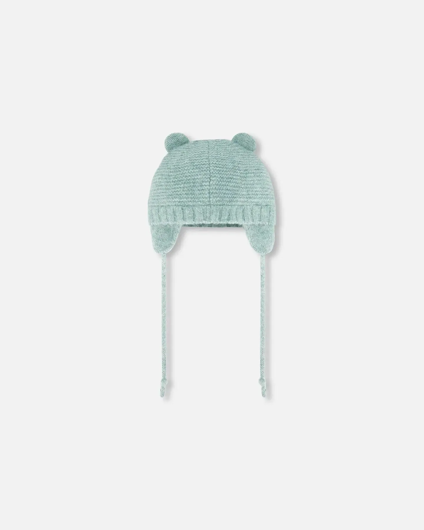 Knit Hat With Ears Green