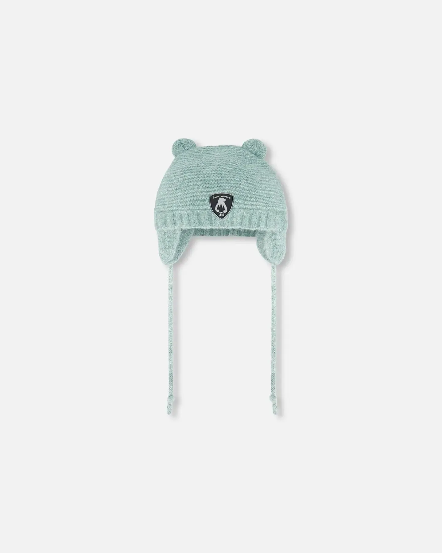 Knit Hat With Ears Green