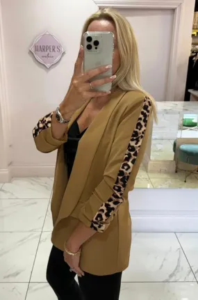 Lauren Leopard Trim Blazer