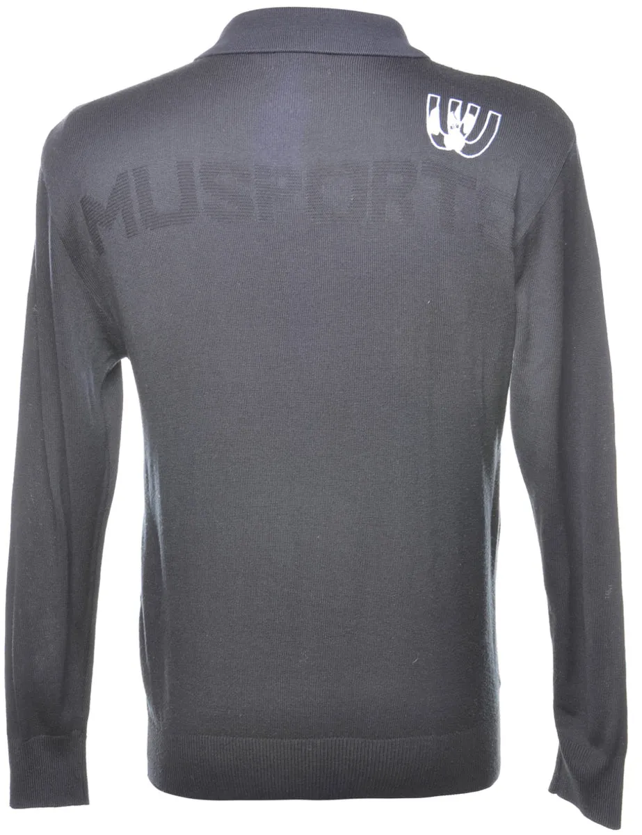 Long Sleeved Navy Jumper - M