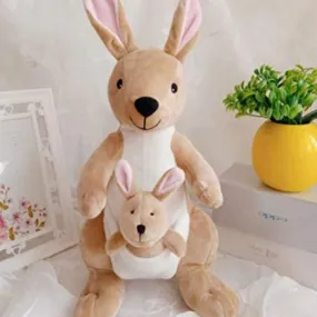 LOVEY DOVEY Kangaroo Soft Toy, Baby Toys, Kids Toy, Soft Toy, Toy for Girl, Birthday Gift for Girl/Boys, Toy Gift for Girls, Kids Toys for Boys/Girl, Toys Gift Items (Kangaroo with Baby, 30 cm)