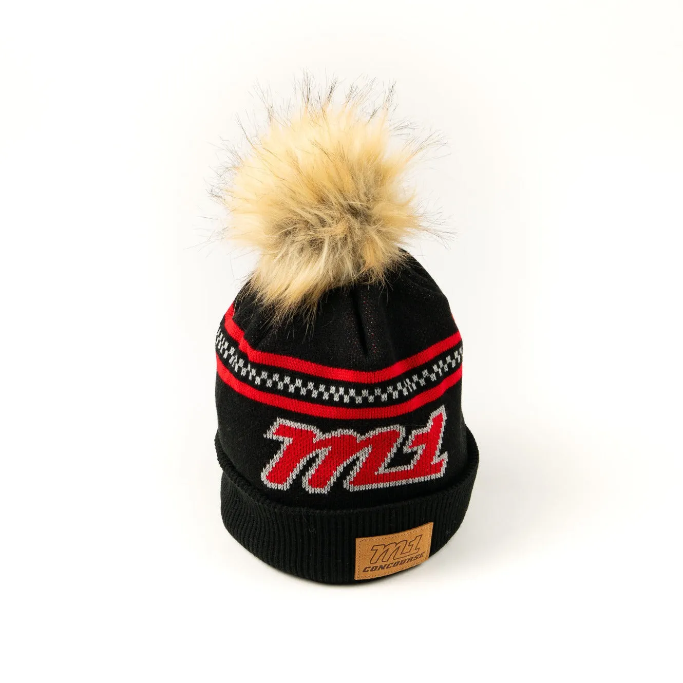 M1 Custom Faux Fur Pom Knit Hat