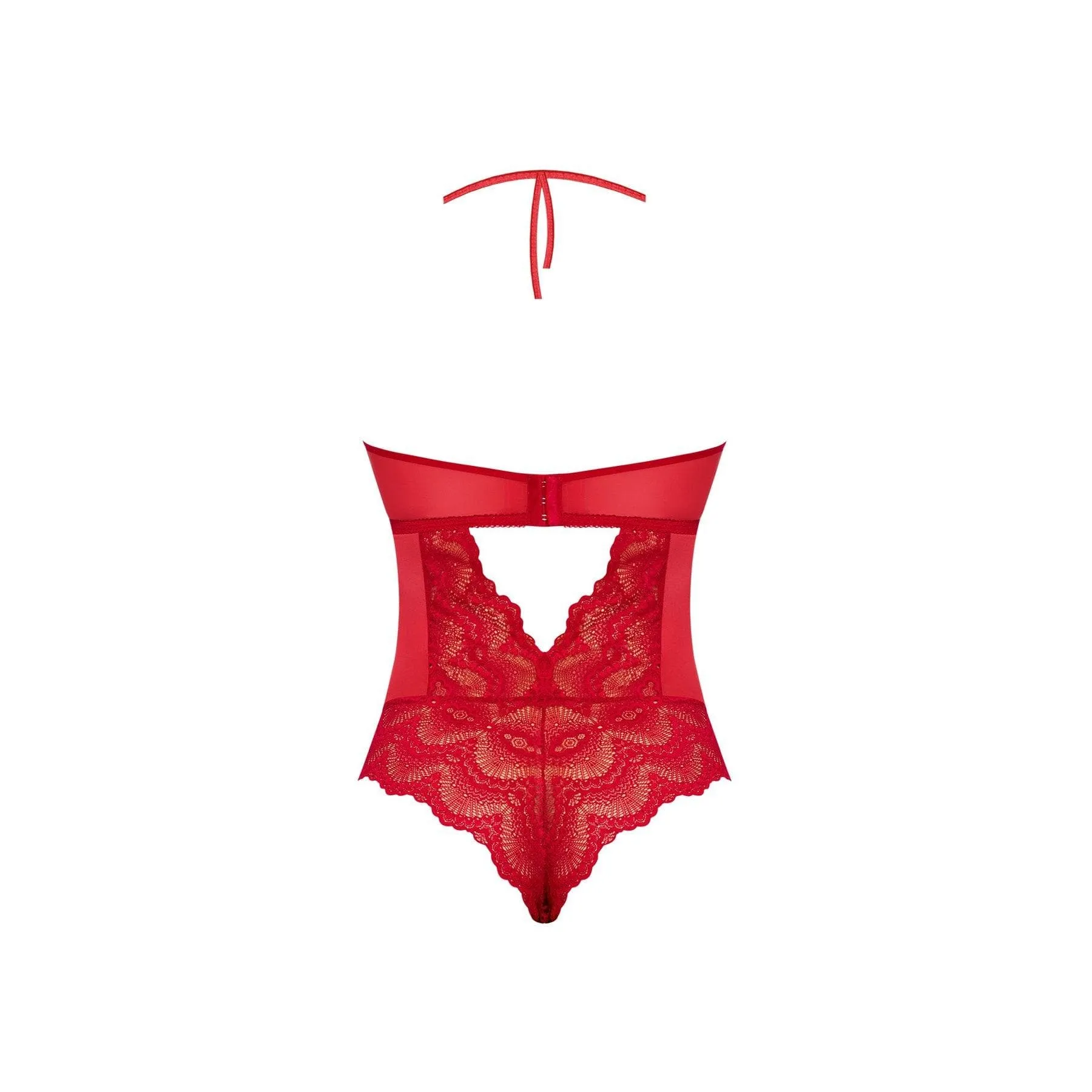 Magic Silk Sugar & Spice Teddy With Snap Crotch Red