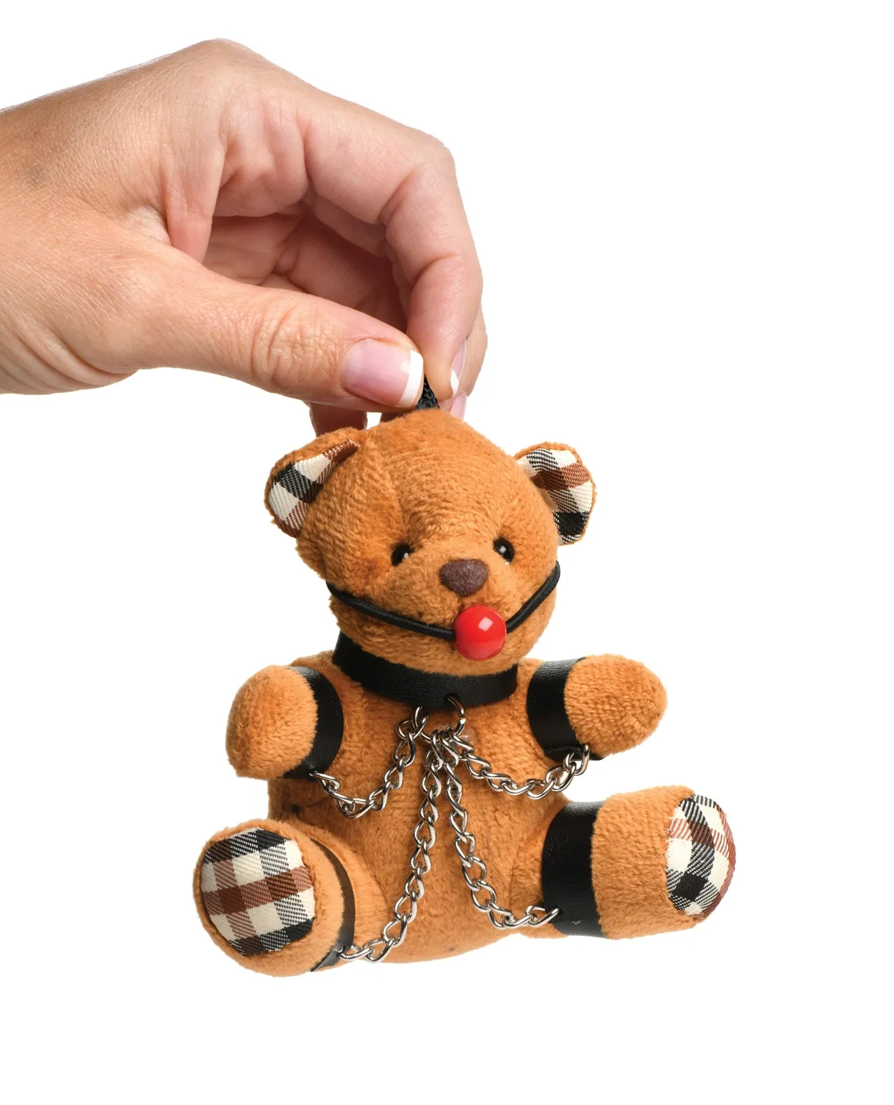 Master Series Gagged Teddy Bear Keychain