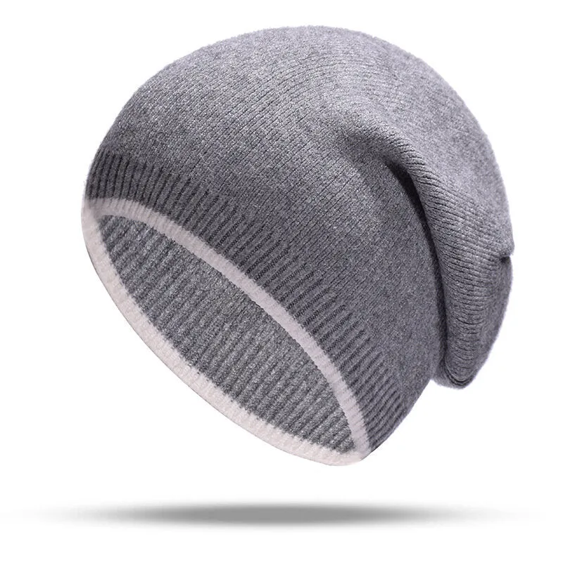 Men Women Plus Size Winter Warm Earmuffs Knit Hat Casual Thicken Skull Caps Beanie