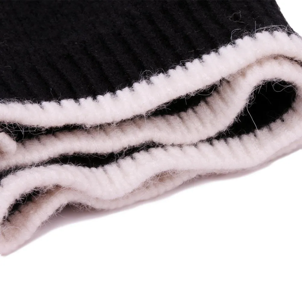 Men Women Plus Size Winter Warm Earmuffs Knit Hat Casual Thicken Skull Caps Beanie