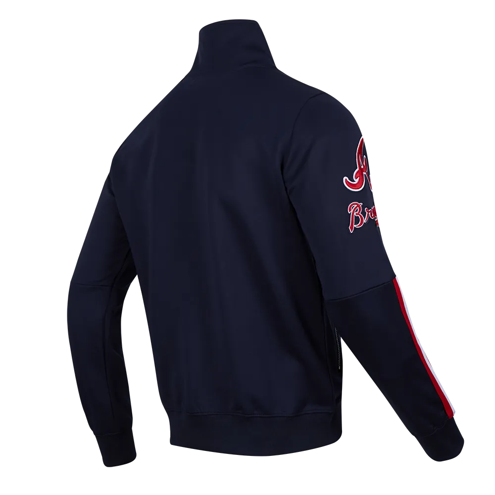 MLB ATLANTA BRAVES CLASSIC MEN'S TRACK JACKET (MIDNIGHT NAVY)