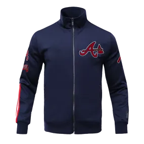 MLB ATLANTA BRAVES CLASSIC MEN'S TRACK JACKET (MIDNIGHT NAVY)