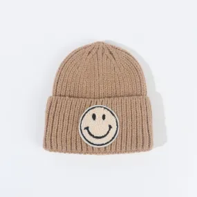 Mocha Smiley Beanie