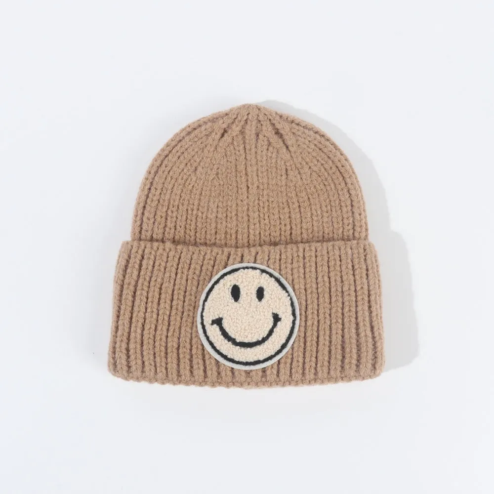 Mocha Smiley Beanie