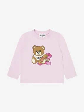 Moschino Baby Girls Long Sleeve T-Shirt in Pink