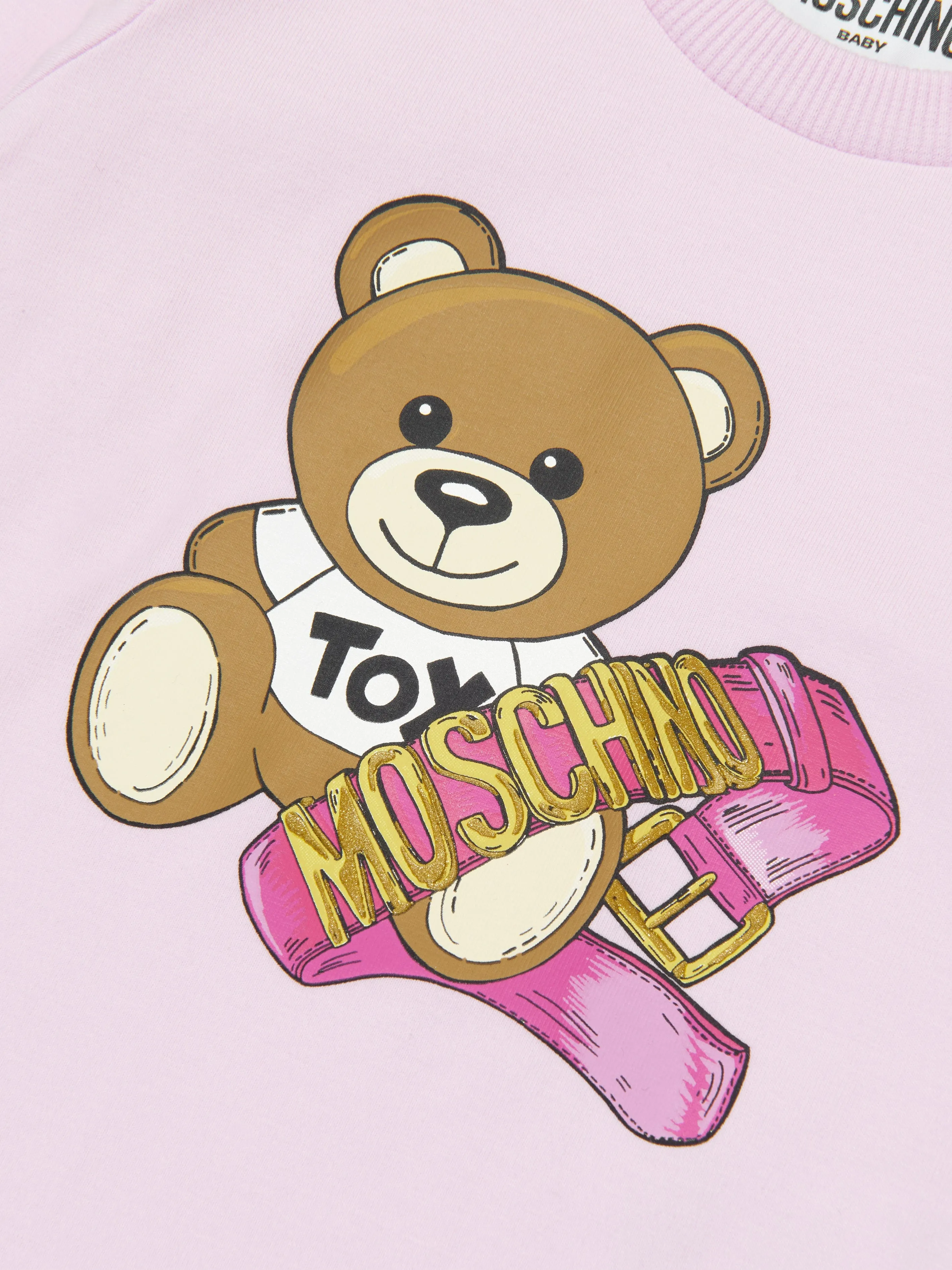 Moschino Baby Girls Long Sleeve T-Shirt in Pink