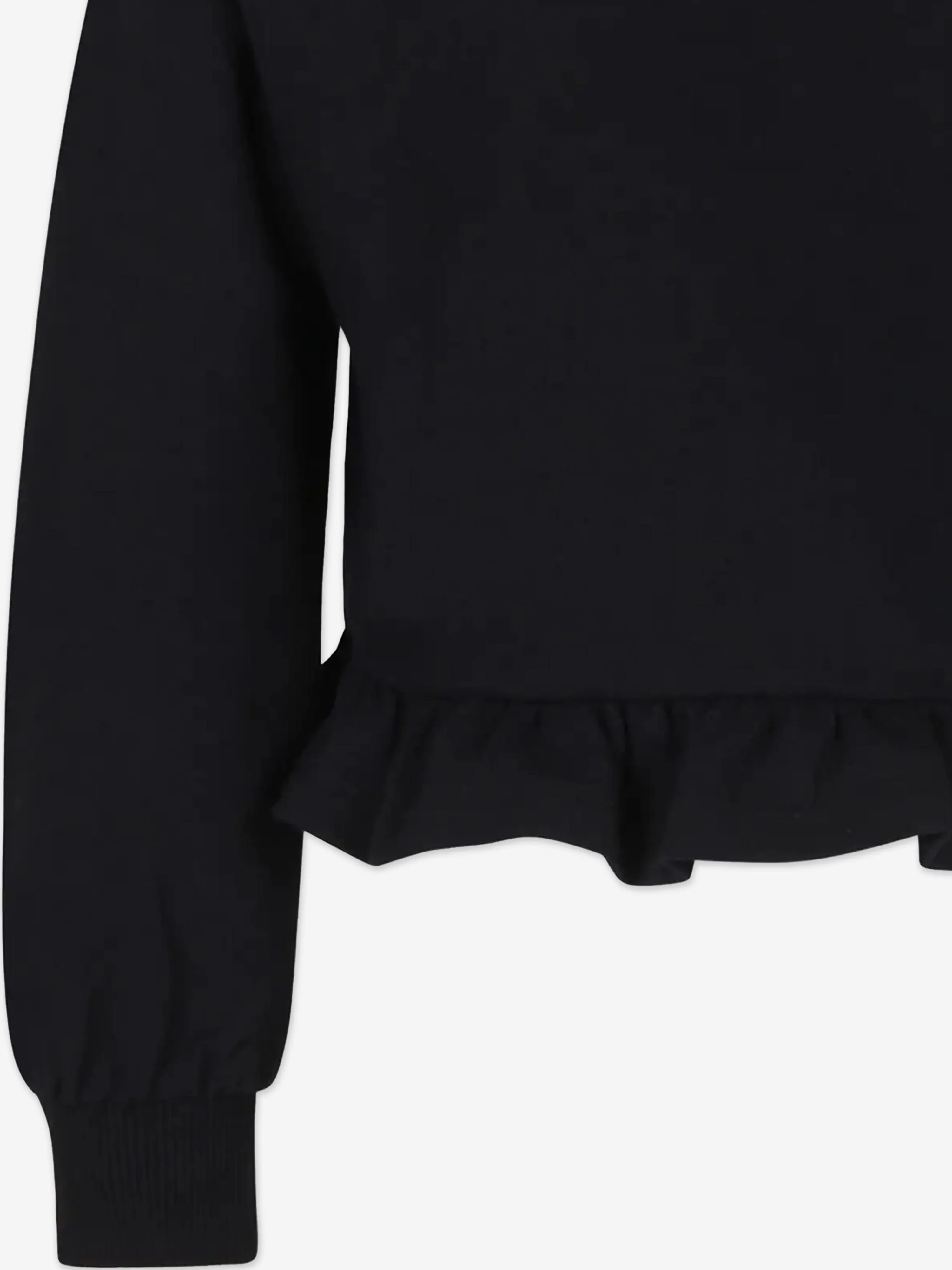 Moschino Girls Teddy Bear Logo Sweatshirt in Black