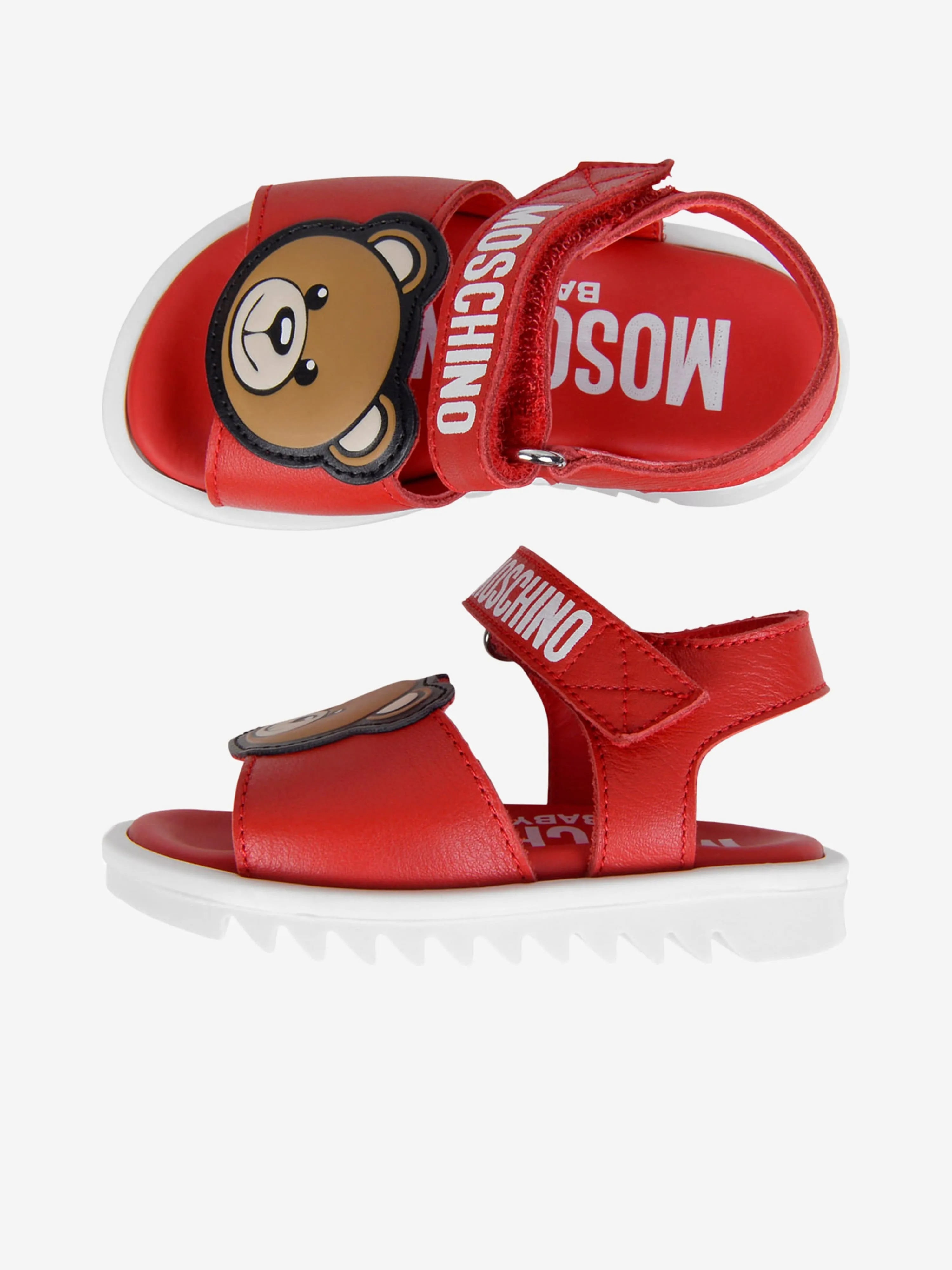 Moschino Kids Sandals - Leather Teddy Bear Sandals