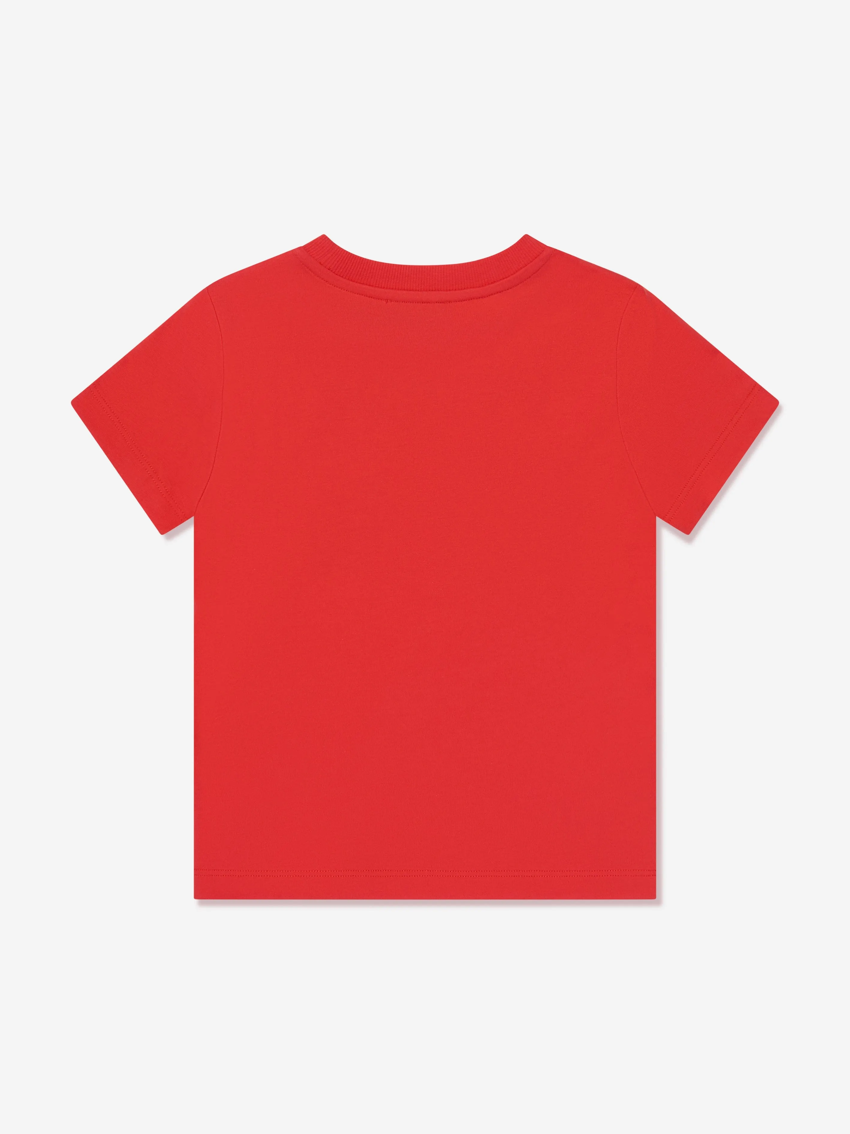 Moschino Kids Teddy Bear Logo T-Shirt in Red