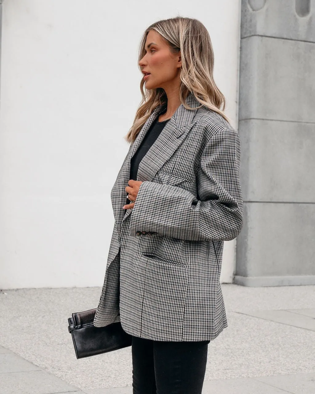 Muse By Magnolia Oversized Plaid Blazer - FINAL SALE