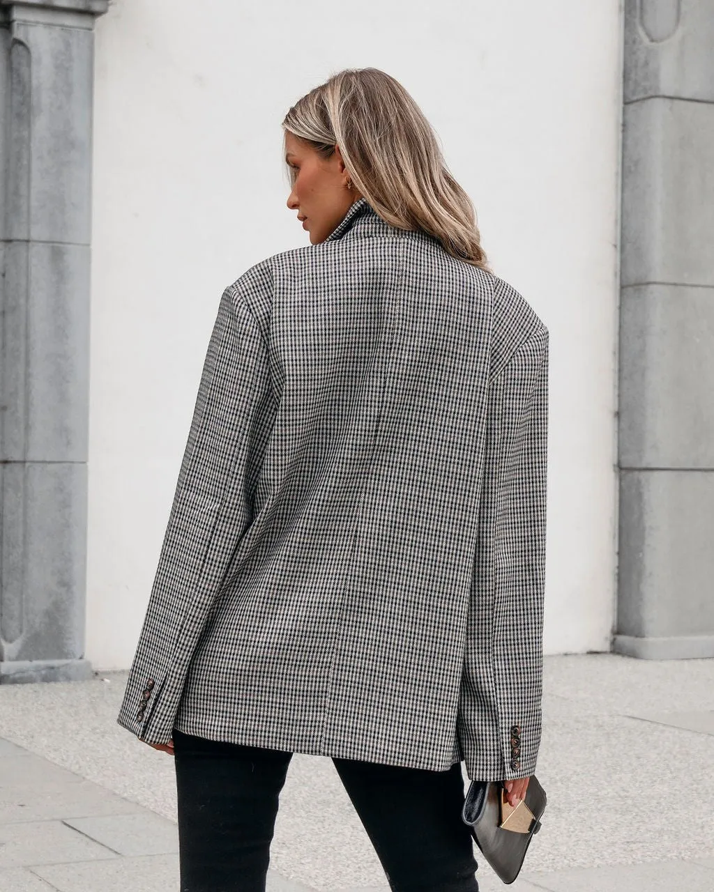 Muse By Magnolia Oversized Plaid Blazer - FINAL SALE