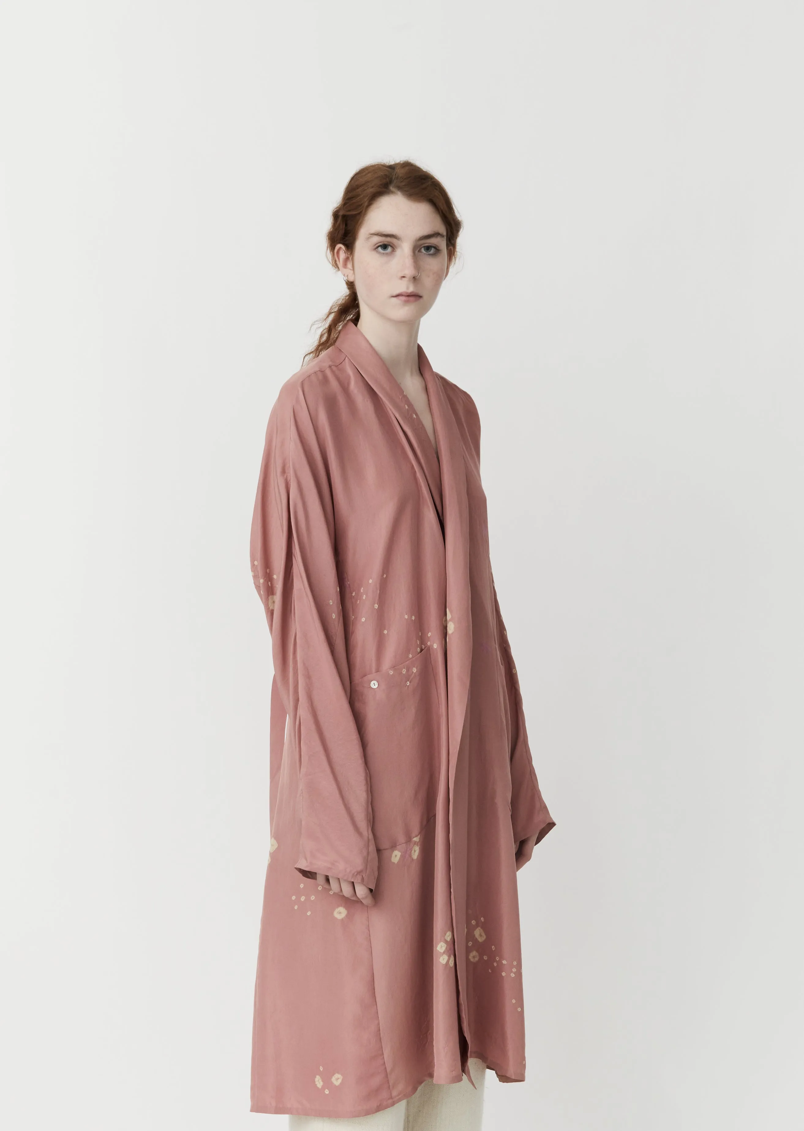 Natural Dyed Silk Coat