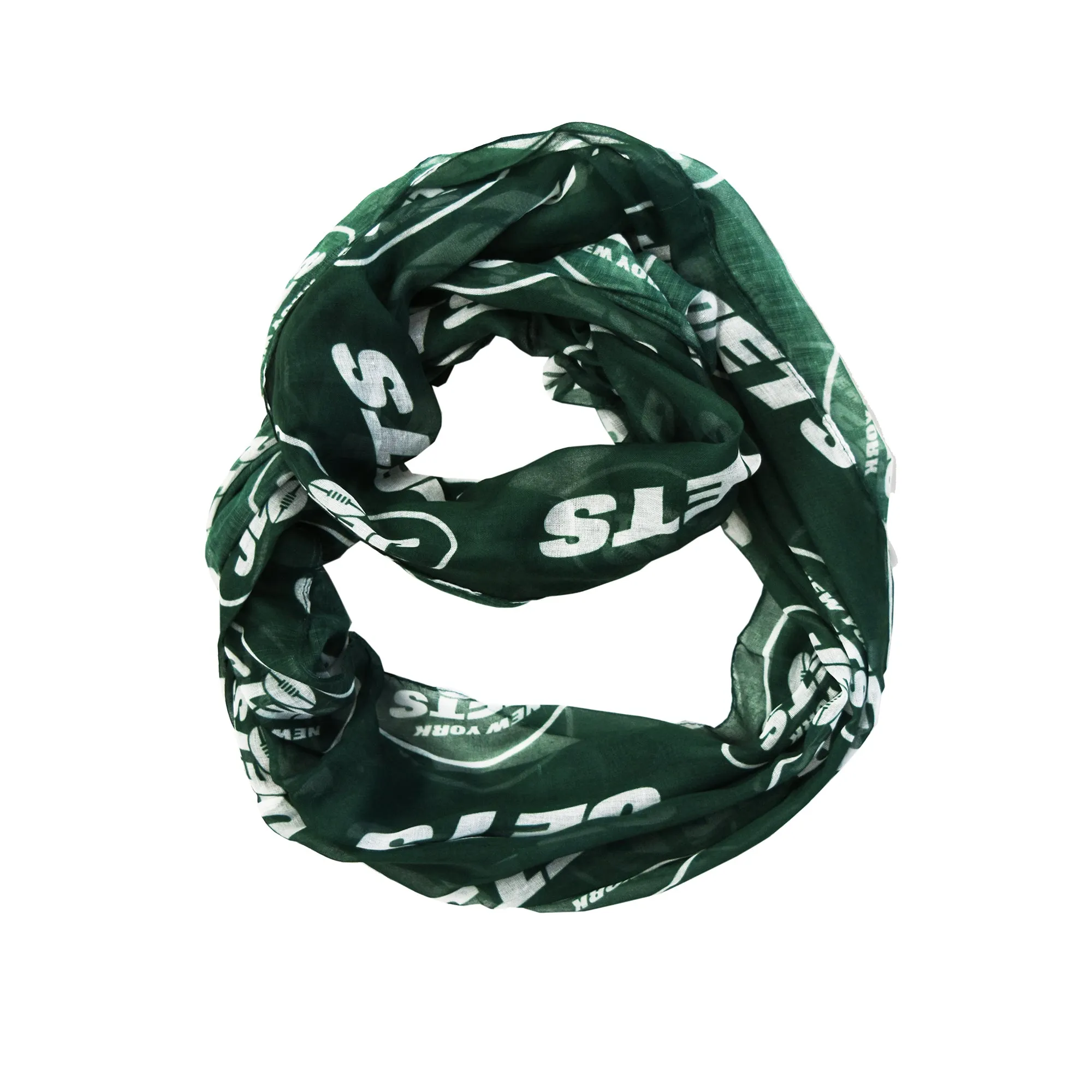 New York Jets Sheer Infinity Scarf