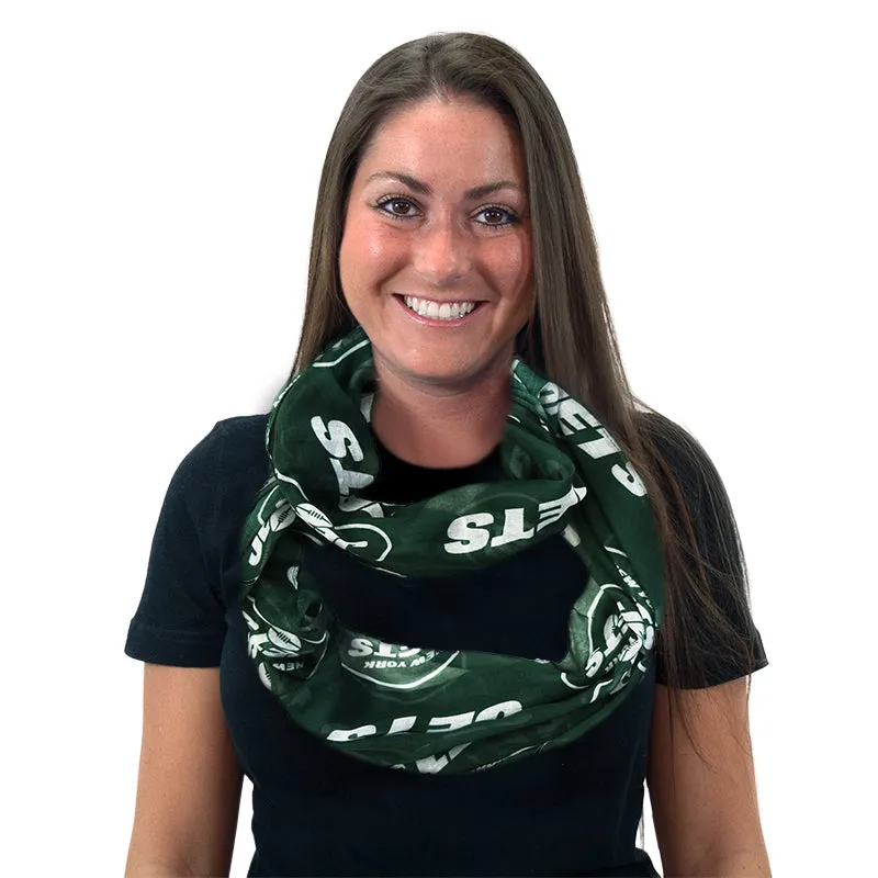 New York Jets Sheer Infinity Scarf