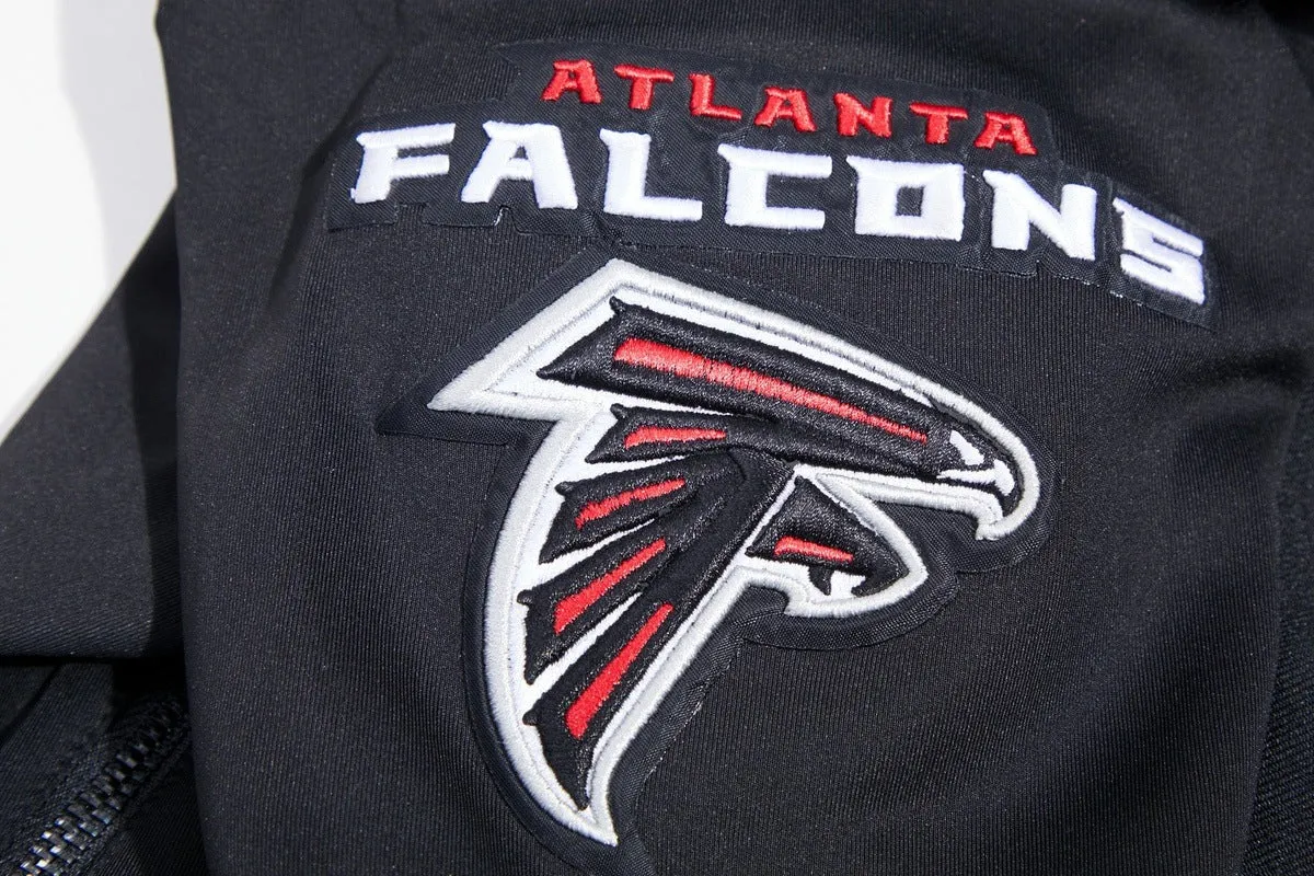 NFL ATLANTA FALCONS CLASSIC MEN'S TRACK JACKET (BLACK)