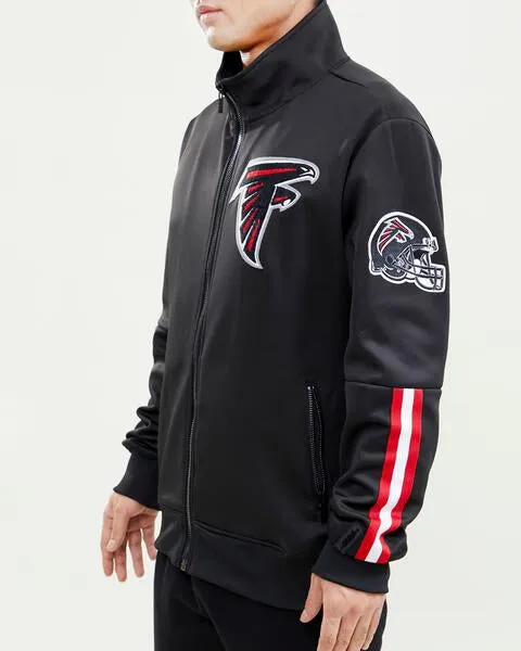 NFL ATLANTA FALCONS CLASSIC MEN'S TRACK JACKET (BLACK)