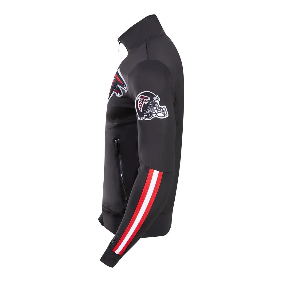 NFL ATLANTA FALCONS CLASSIC MEN'S TRACK JACKET (BLACK)