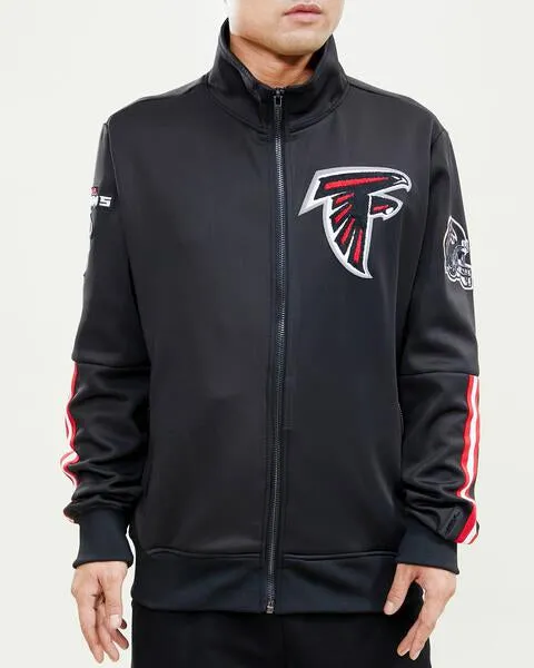 NFL ATLANTA FALCONS CLASSIC MEN'S TRACK JACKET (BLACK)