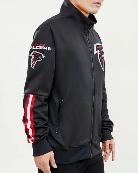 NFL ATLANTA FALCONS CLASSIC MEN'S TRACK JACKET (BLACK)