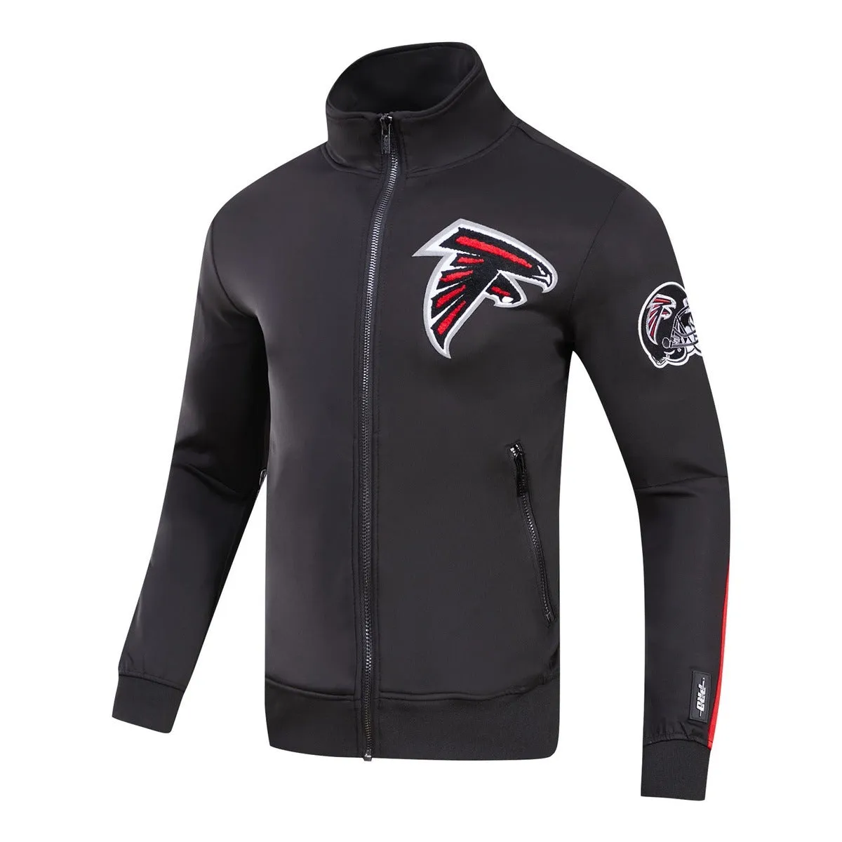 NFL ATLANTA FALCONS CLASSIC MEN'S TRACK JACKET (BLACK)