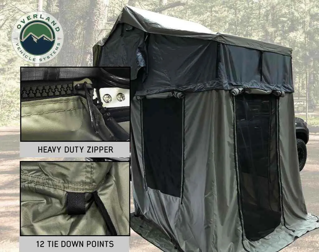 Nomadic 2 Roof Top Tent Annex Green Base With Black Floor & Travel Cover