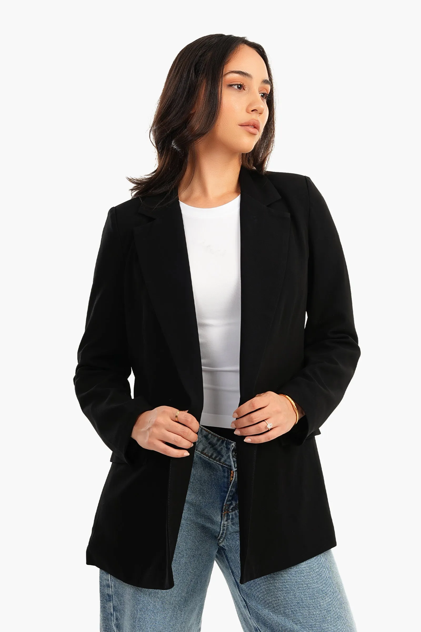 Notch Collar Blazer