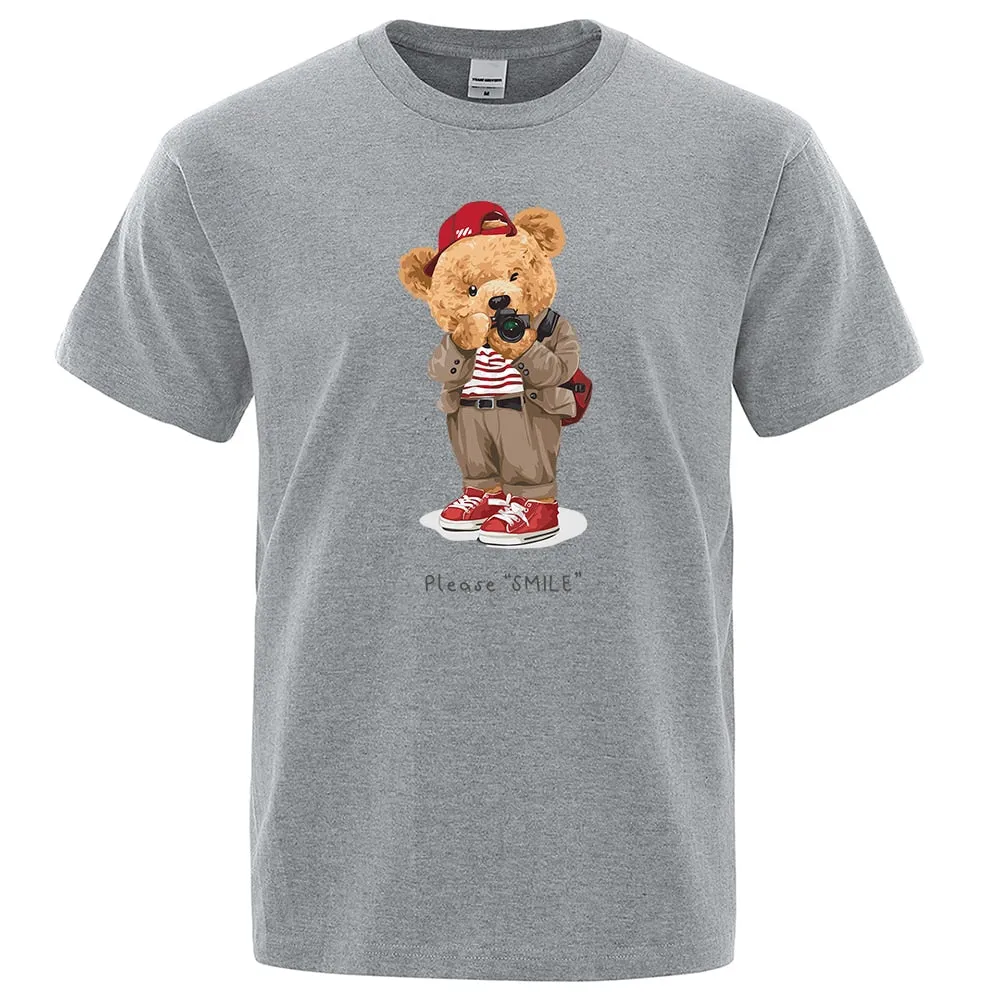 Nsqured Teddy Bear Photo Prints Men's T-shirt