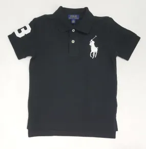 Nwt Kids Polo Ralph Lauren Black/White Big Pony Polo (2T-7T)