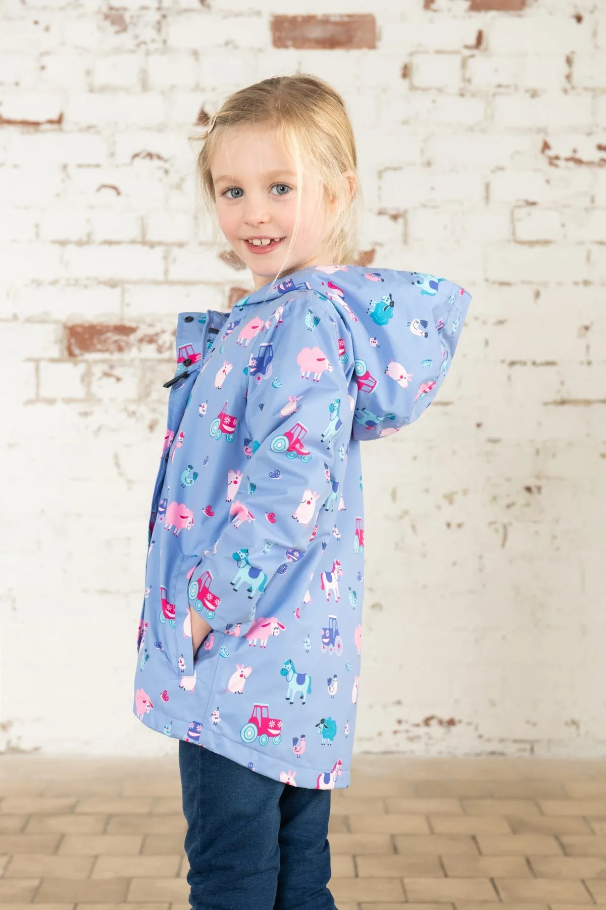 Olivia Jacket - Lilac Farm Print