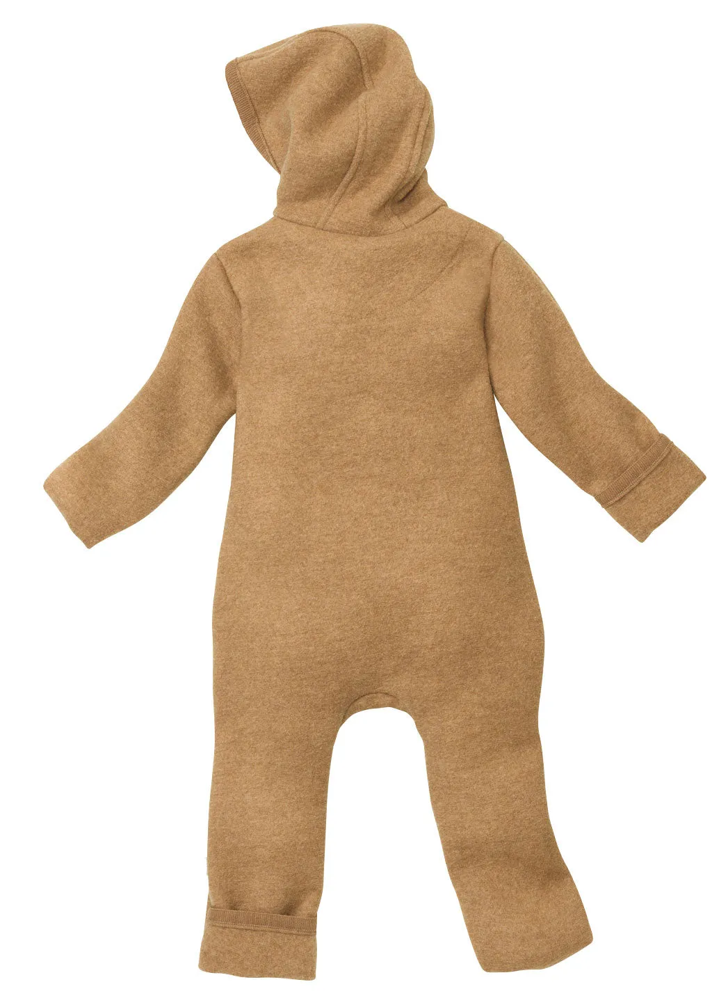 ORGANIC BOILED MERINO WOOL OVERALL - caramel