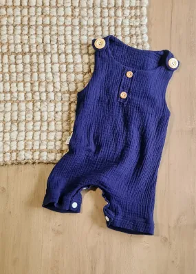 Overall Onesie - Navy