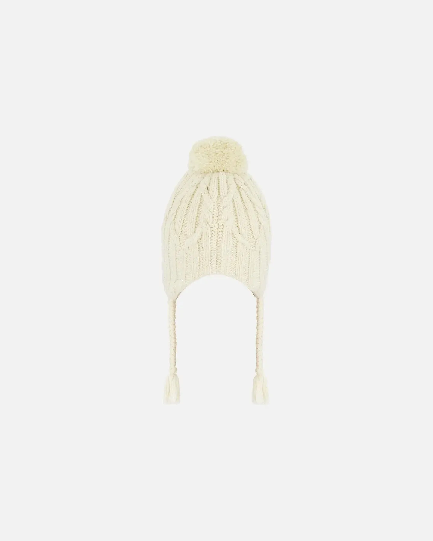 Peruvian Knit Hat Off White