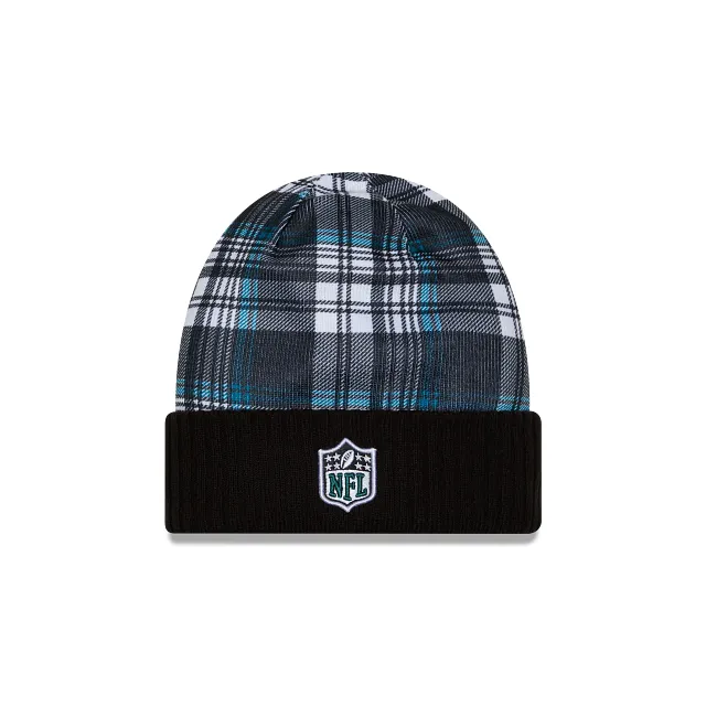 Philadelphia Eagles NFL New Era Men's Black 2024 Official Sideline Statement Cuff Knit Hat