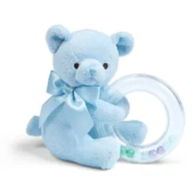 Polky Blue Teddy Shaker Rattle