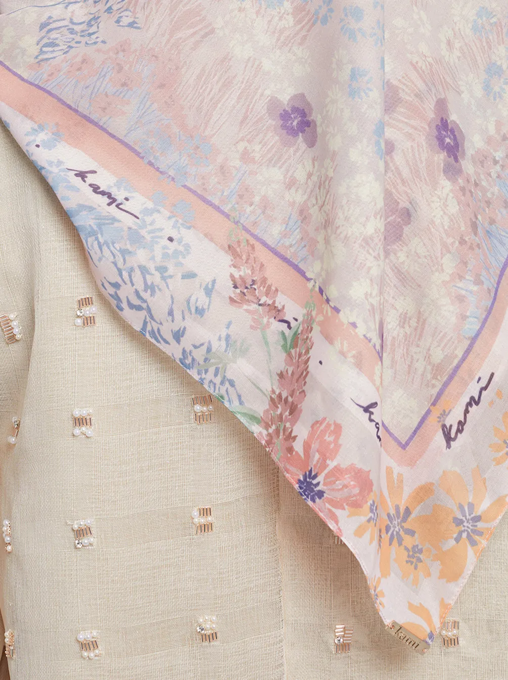 PRIMAVERA SIGNATURE SCARF BLUSH