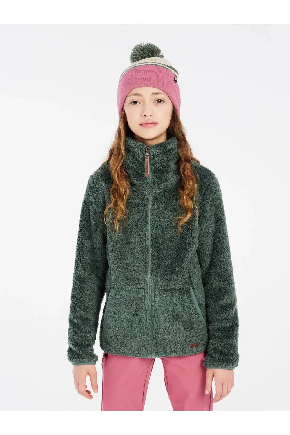 Protest Riri Junior Full Zip Top Evergreen