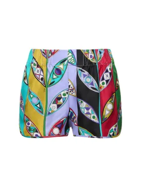 Pucci   Girandole printed silk twill mini shorts 