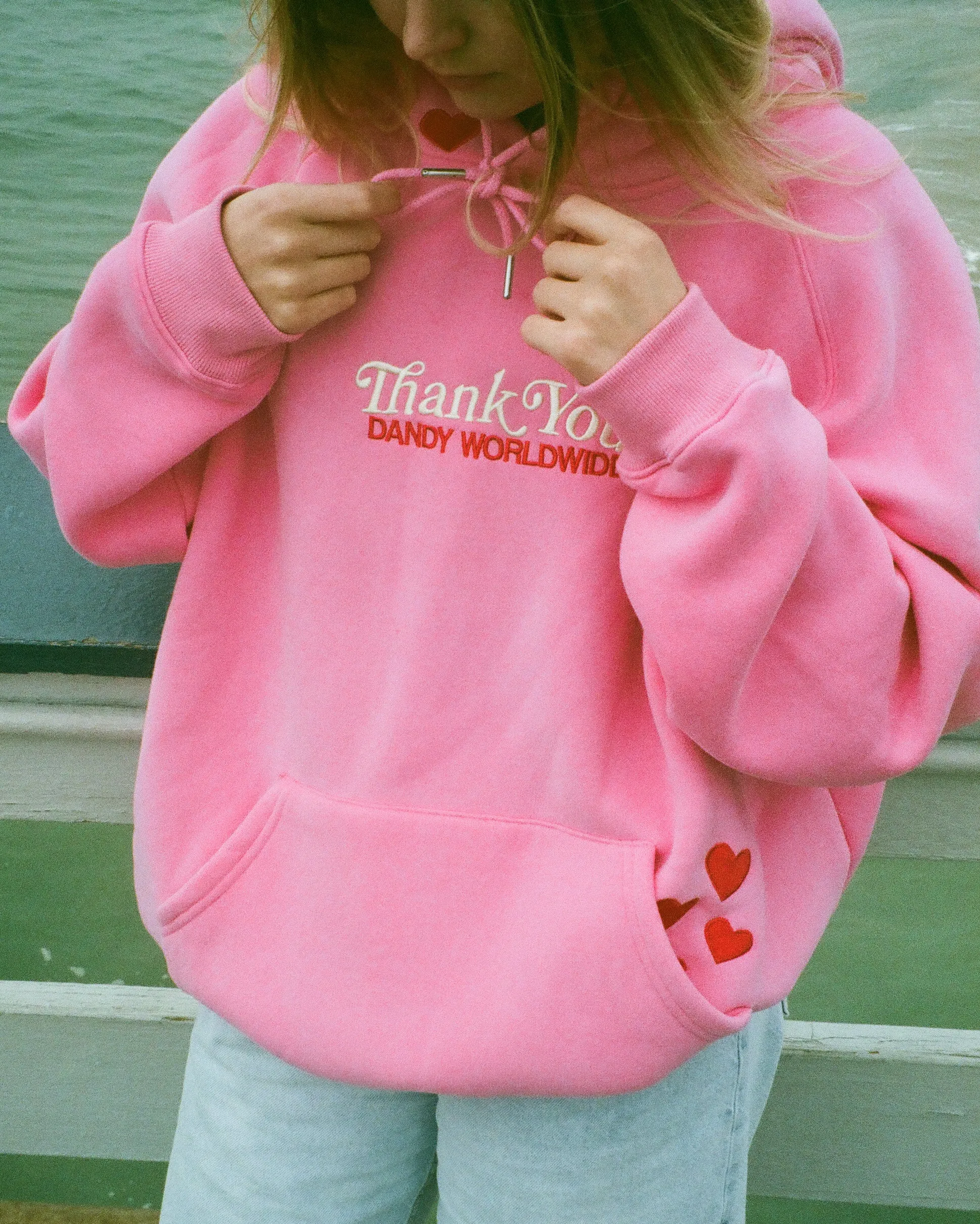 "Quality Time" Oversized Lux Hoodie in Pink