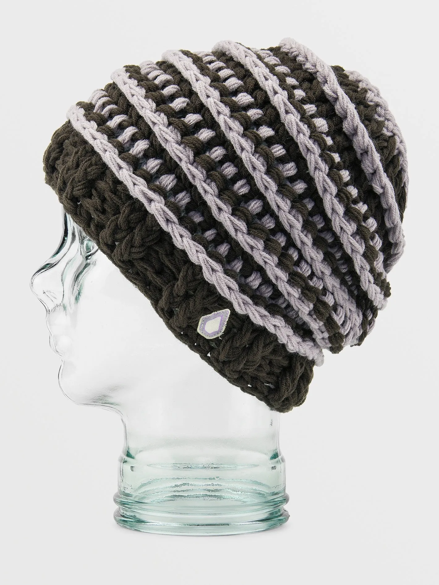 Rav Crochet Knit Beanie - BROWN