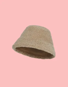 Reversible teddy bucket hat