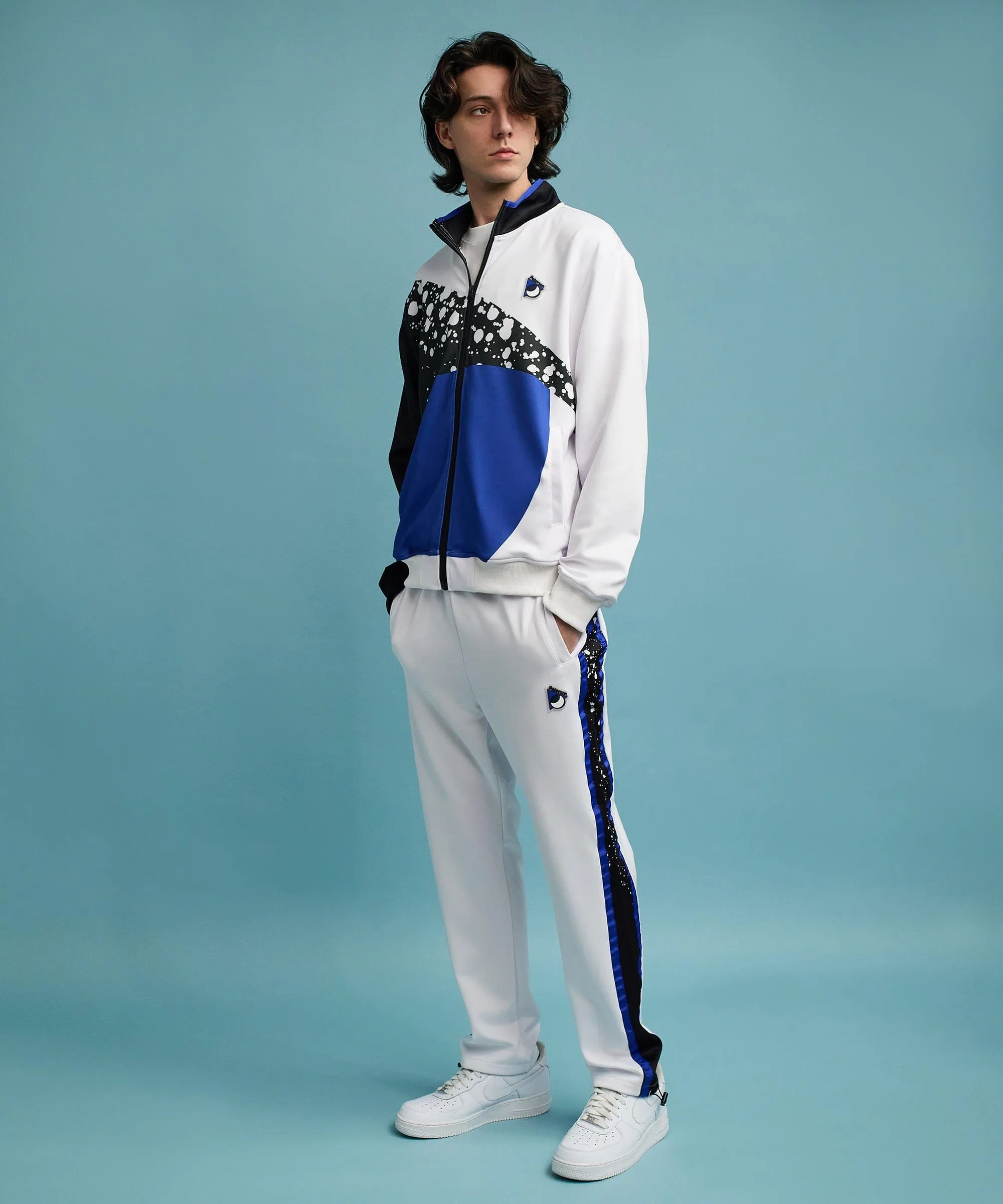 Roddick Track Jacket - White/Royal