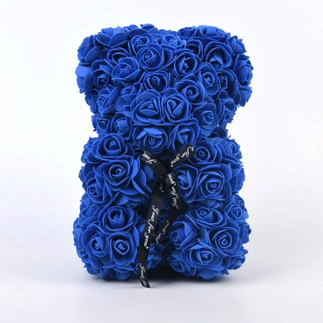 Rose Teddy Bear Artificial Flower Gift - Also a Decor for Any Special Occasion-Holidays