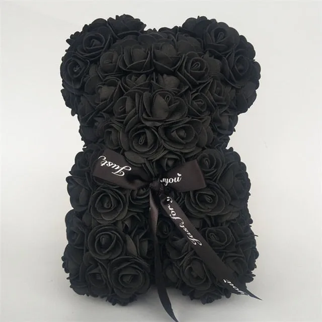 Rose Teddy Bear Artificial Flower Gift - Also a Decor for Any Special Occasion-Holidays