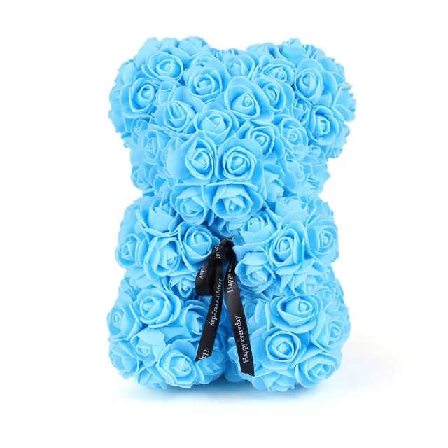 Rose Teddy Bear Artificial Flower Gift - Also a Decor for Any Special Occasion-Holidays